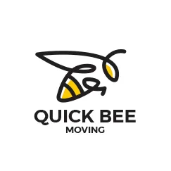 Quick Bee Moving Logo